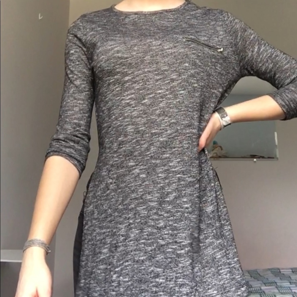 Long heather grey tunic